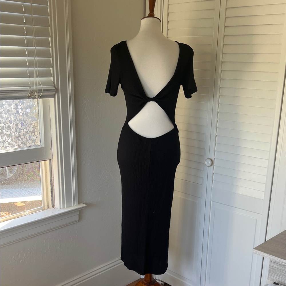 Backless midi dress